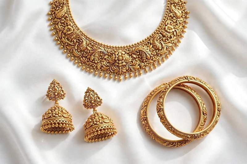 Al Haram Jewellers gold bridal set craftsmanship